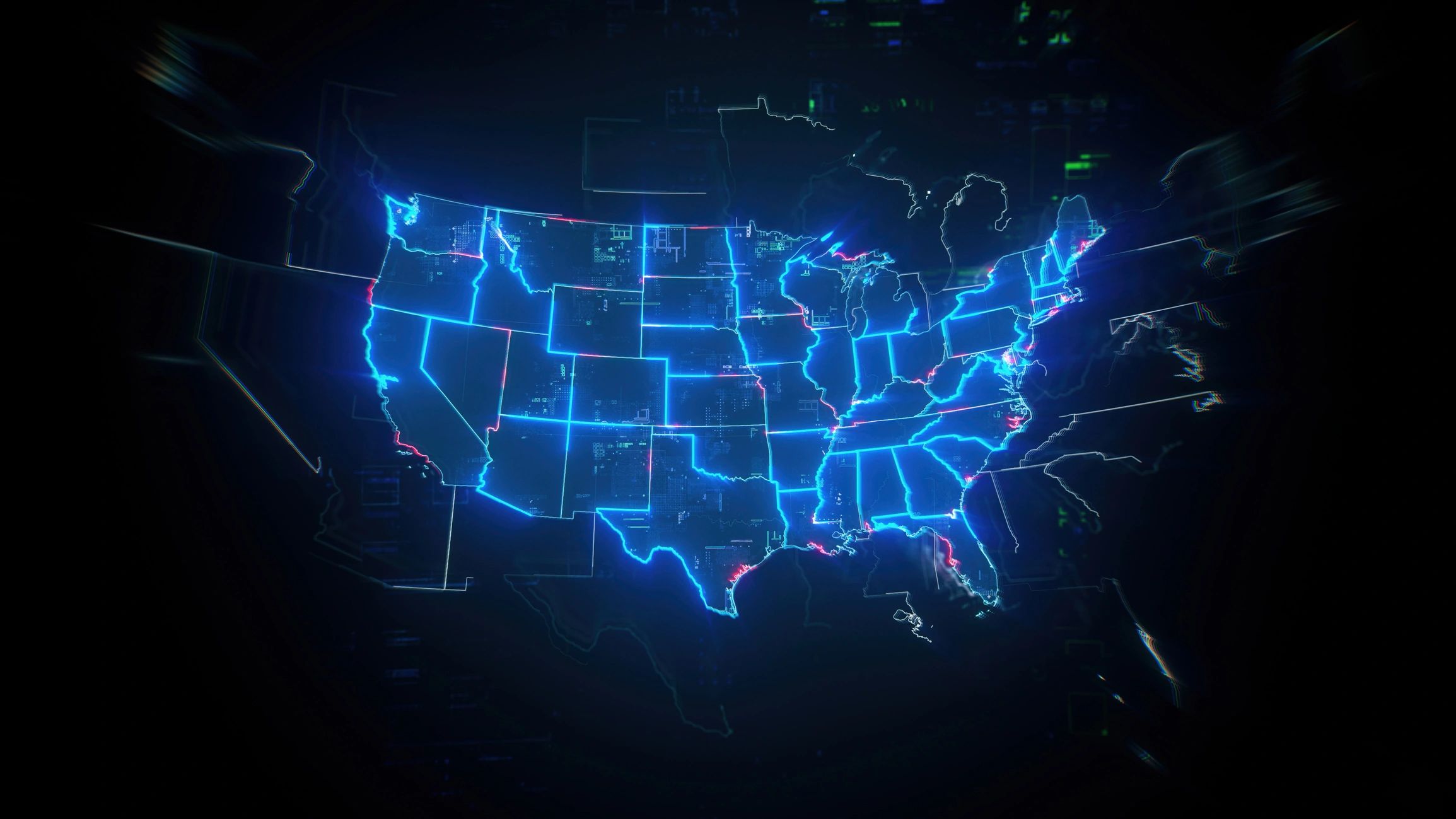 Digital map background