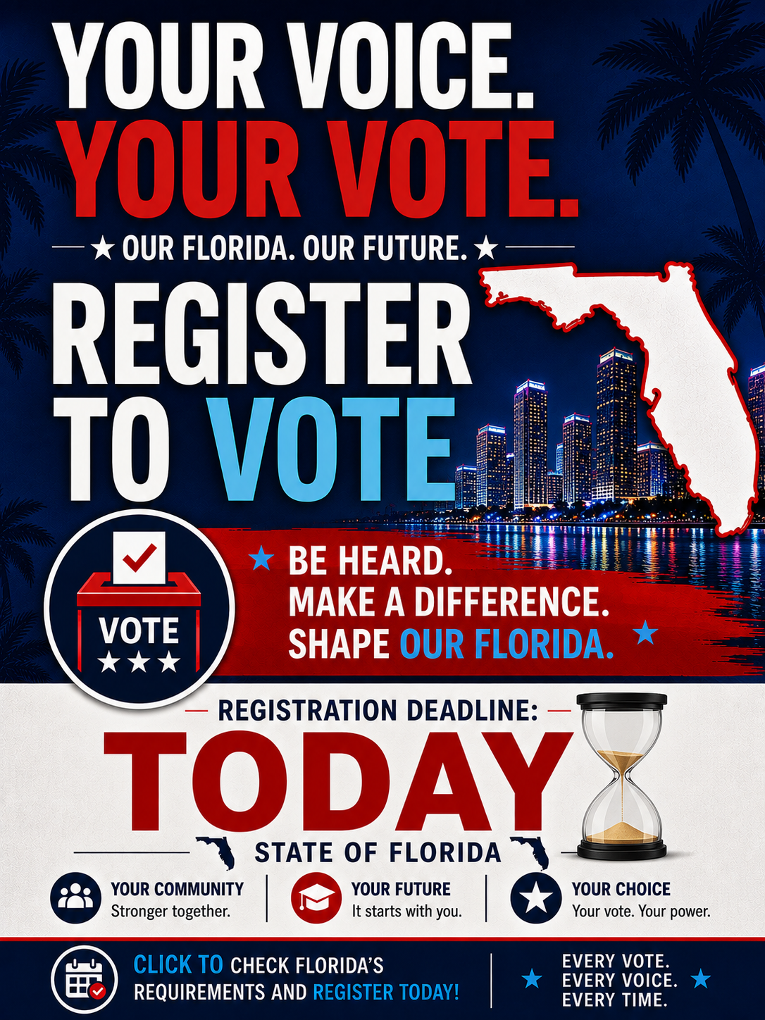 Register to Vote – Deadline TODAY