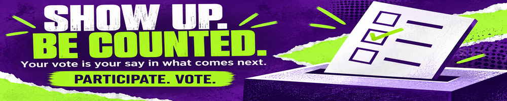 Show Up. Be Counted.